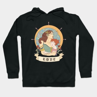 Mother and Child Art Nouveau Hoodie